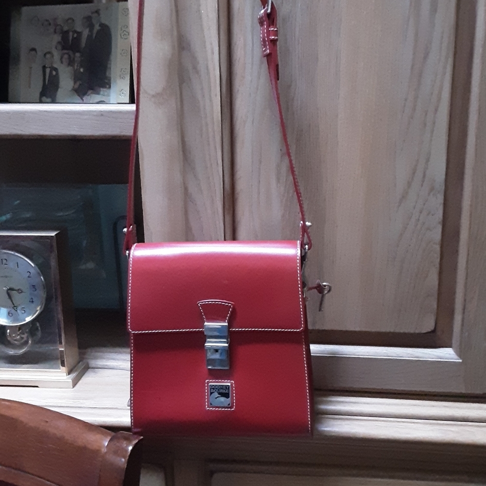 Dooney and Bourke Rare Red Toiny Bag